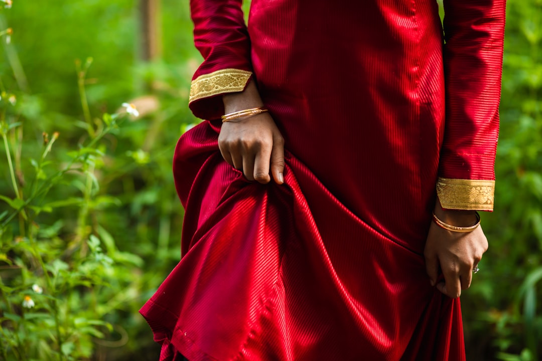 Photo red dress